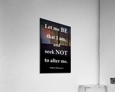 Let Me Be 2 Acrylic Print