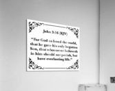 John 3 16 Acrylic Print