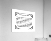Philippians 4 8 Acrylic Print