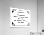 Hebrews 11 1 Acrylic Print