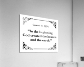 Genesis 1 1 Acrylic Print