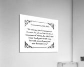 Deuteronomy 31 6 Acrylic Print