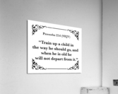 Proverbs 22 6 Acrylic Print
