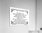 Luke 11 9 10 Acrylic Print