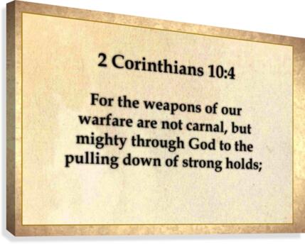 2 Corinthians 10 4 Canvas Print