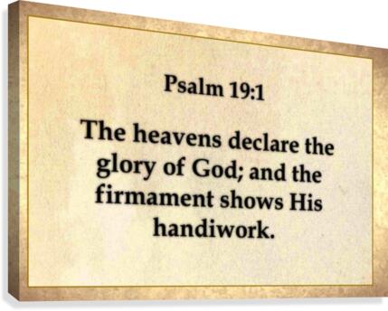 Psalm 19 1 Canvas Print