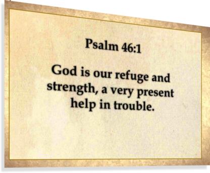 Psalm 46 1 Canvas Print