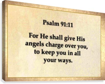 Psalm 91 11 Canvas Print