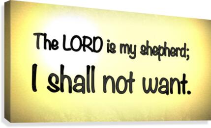 Psalm 23 1 Canvas Print