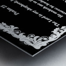 Psalm 23 8BW Metal print