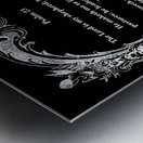 Psalm 23 7BW Metal print