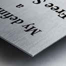 Free Society Metal print