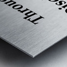 Through Discipline Metal print
