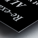 Re examine 2 Metal print