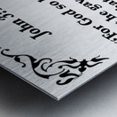 John 3 16 Metal print