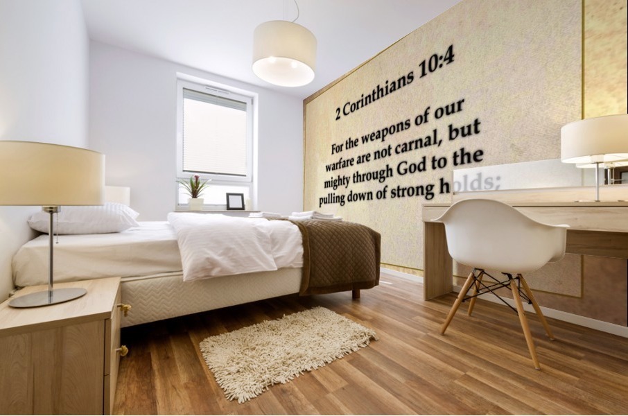 2 Corinthians 10 4 Mural print