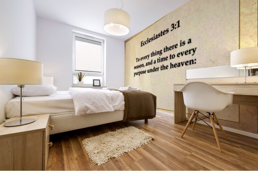 Ecclesiastes 3 1 Mural print