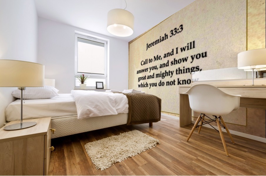 Jeremiah 33 3 Mural print