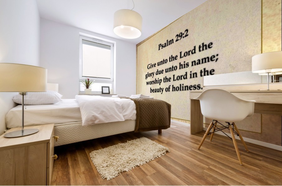 Psalm 29 2 Mural print