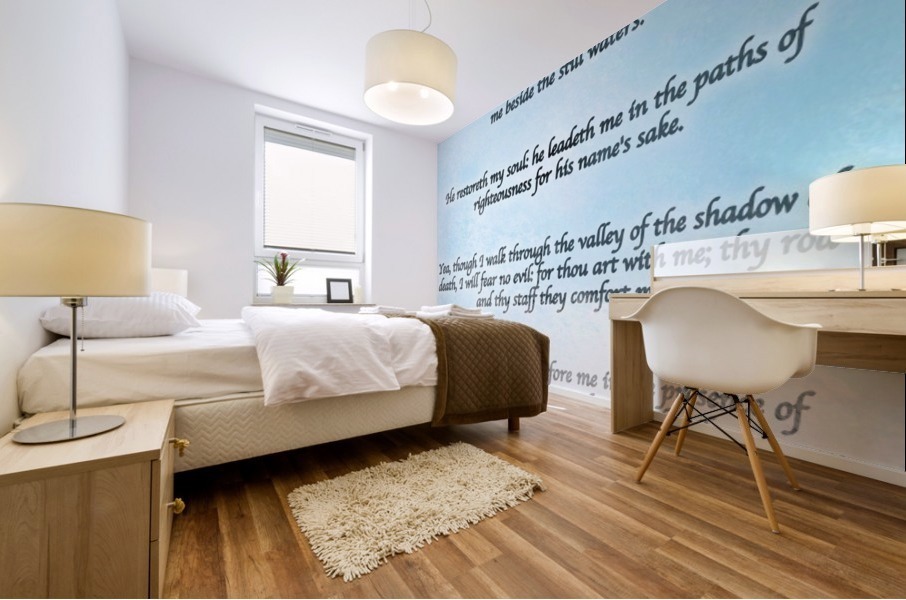 Psalm 23 Clouds Mural print