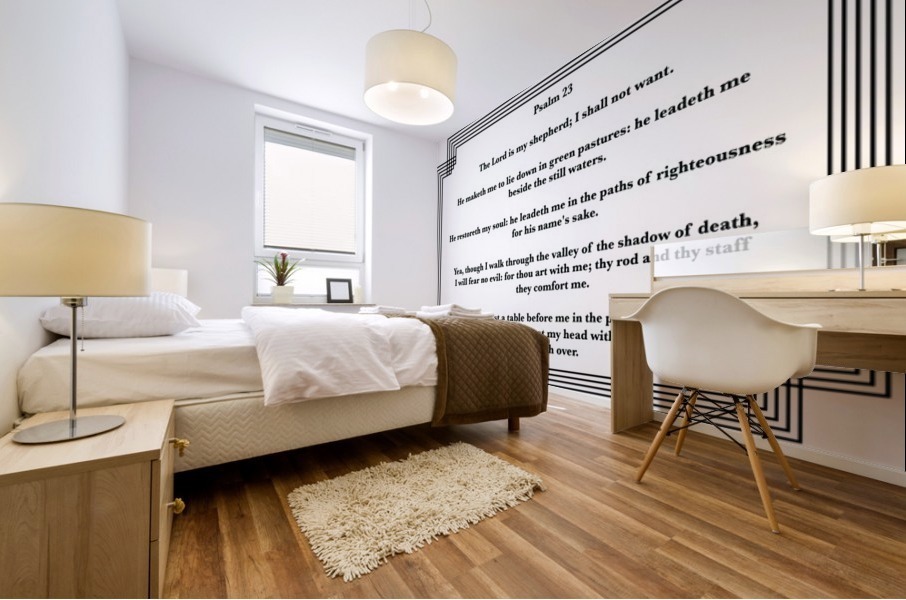 Psalm 23 2WB Mural print