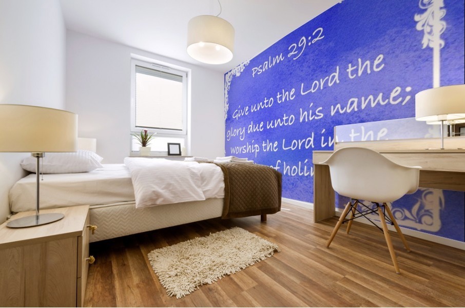 Psalm 29 2 8BL Mural print
