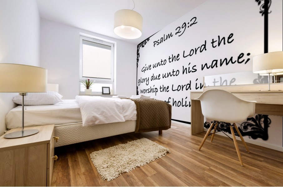 Psalm 29 2 9WB Mural print