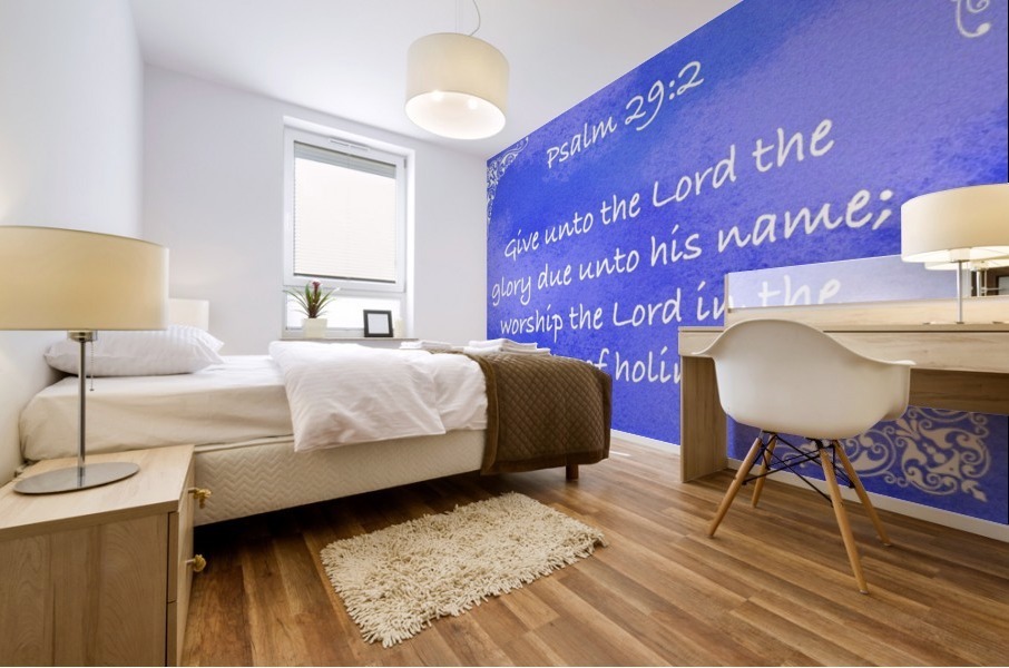 Psalm 29 2 5BL Mural print