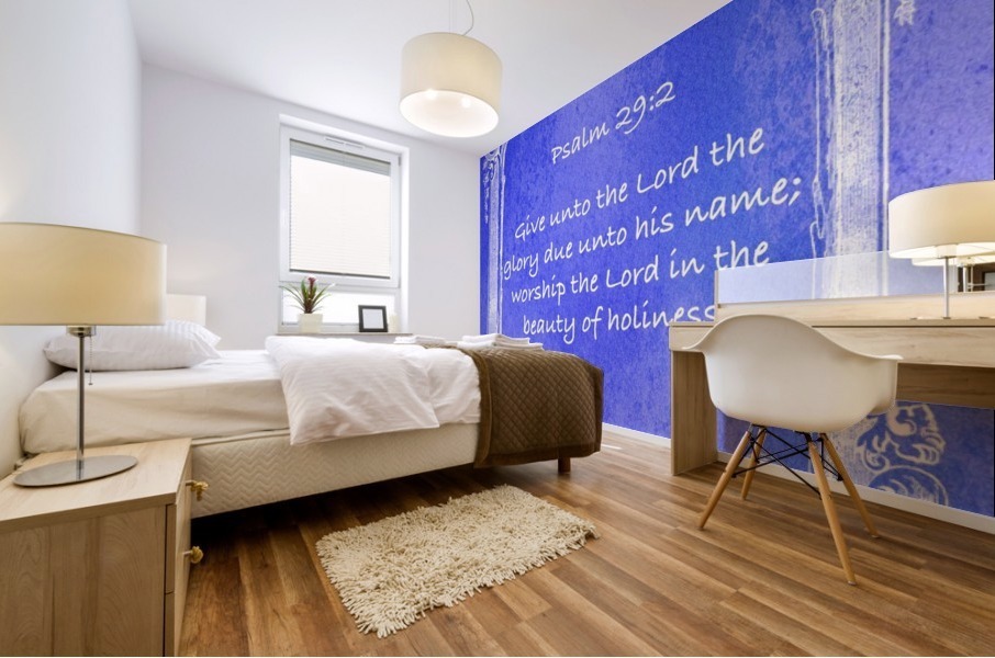 Psalm 29 2 7BL Mural print