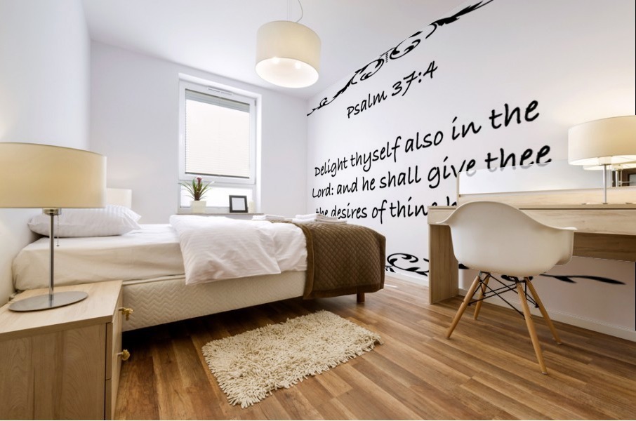 Psalm 37 4 3WB Mural print