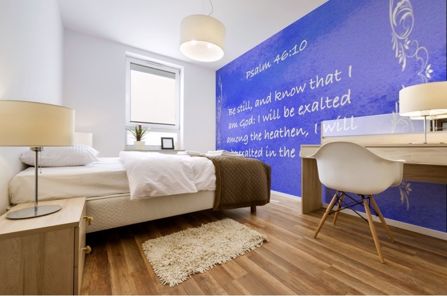 Psalm 46 10 4BL Mural print