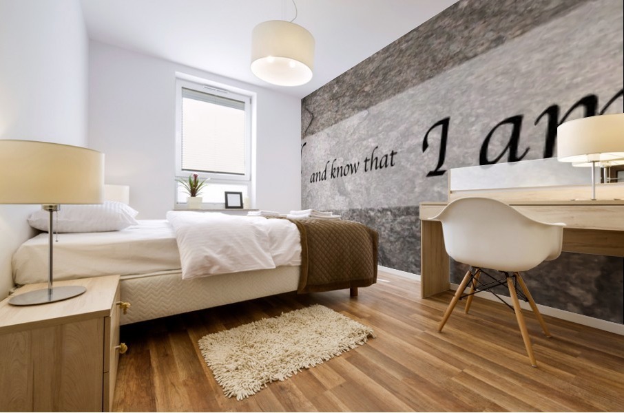 Be Still Mural print