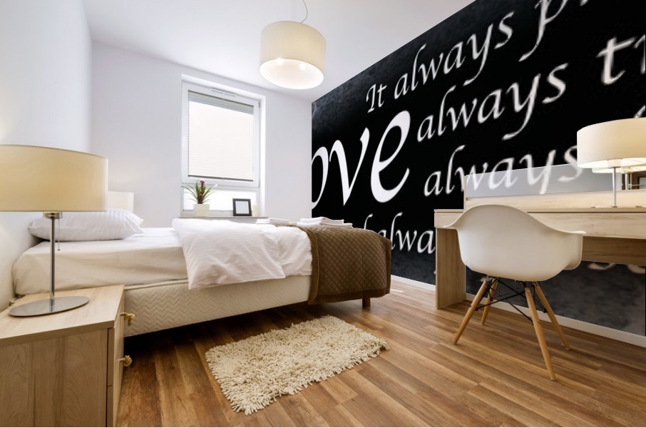 Love Always 2 Mural print