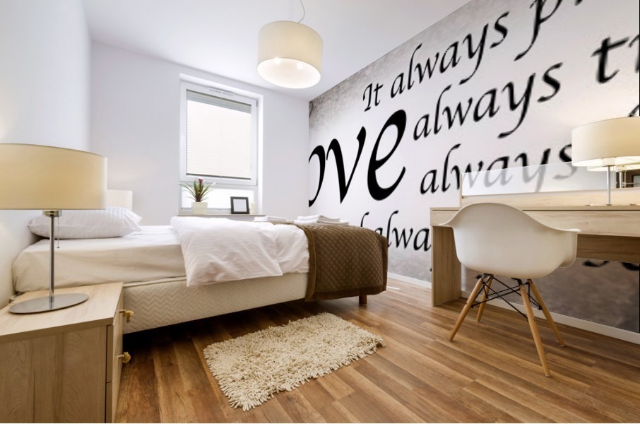 Love Always Mural print