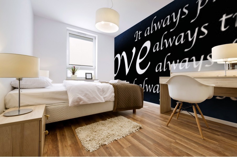 Love Always 4 Mural print