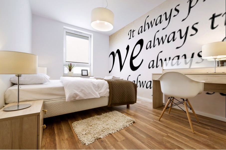 Love Always 3 Mural print