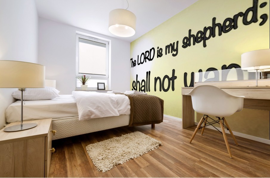 Psalm 23 1 Mural print