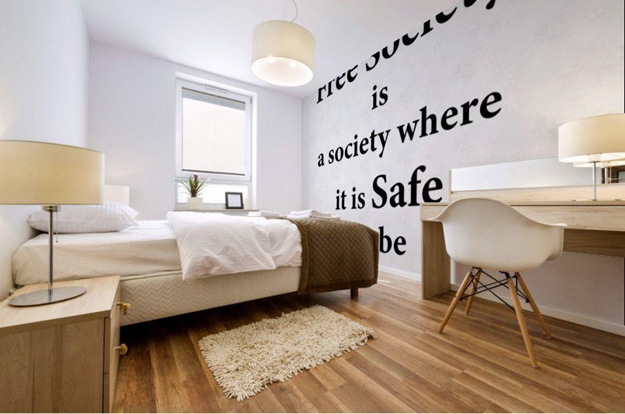 Free Society Mural print