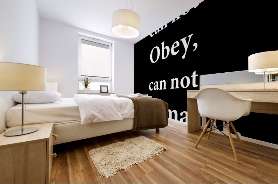 Obey and Command 2 Mural print