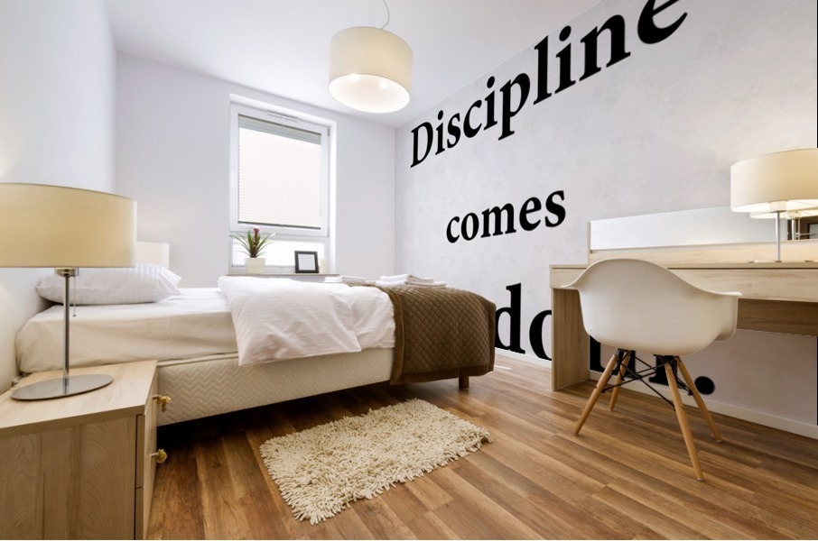 Through Discipline Mural print