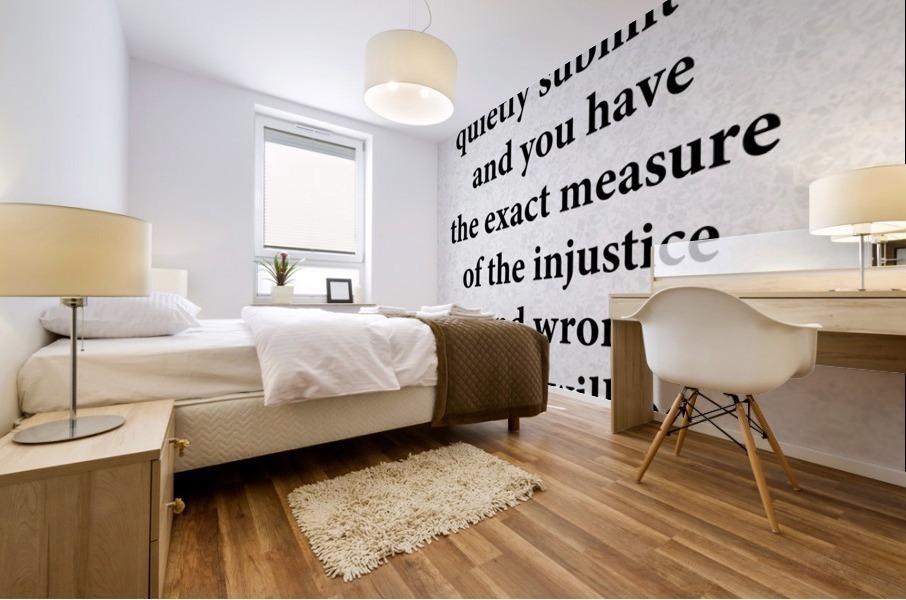 Quiet Submission Mural print