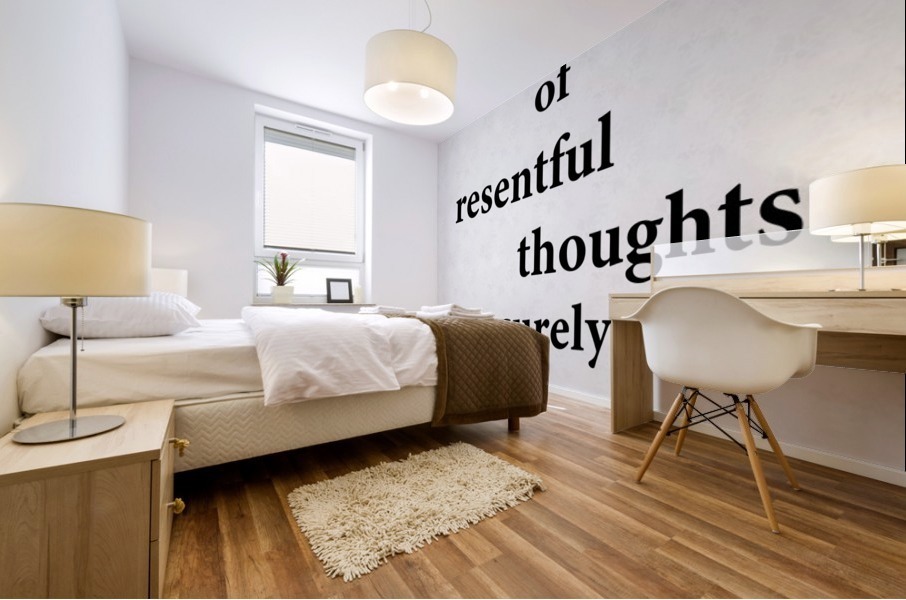 Resentful Thoughts Mural print