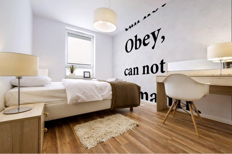 Obey and Command Mural print