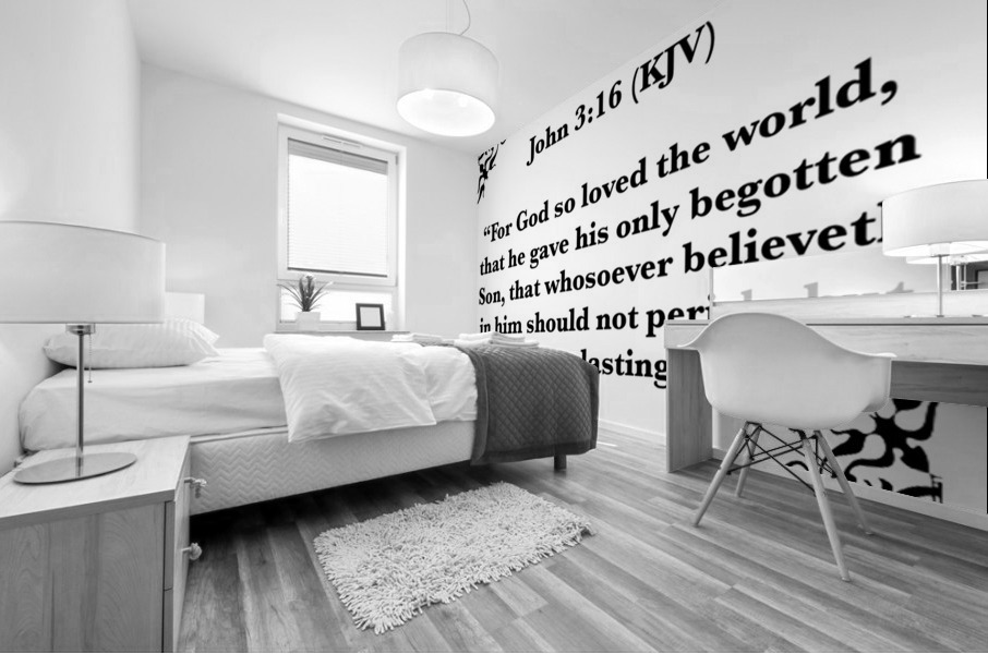 John 3 16 Mural print