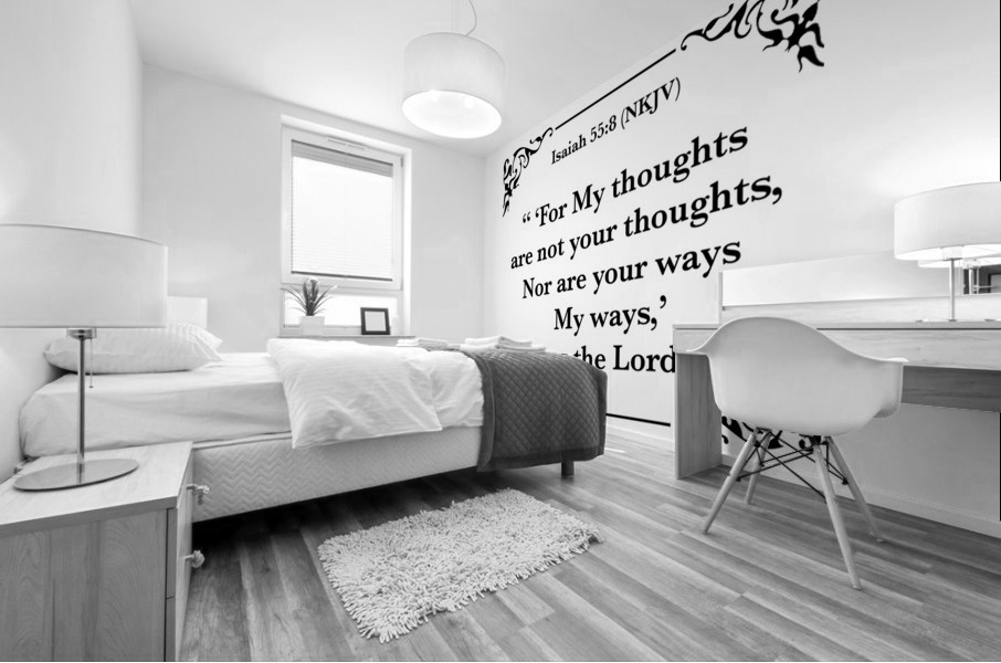 Isaiah 55 8 Mural print