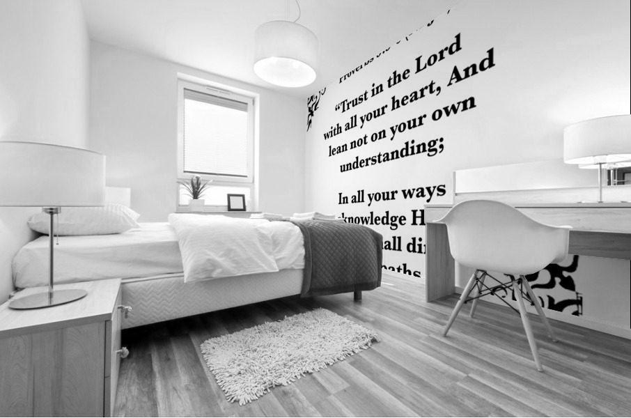 Proverbs 3 5 6 Mural print