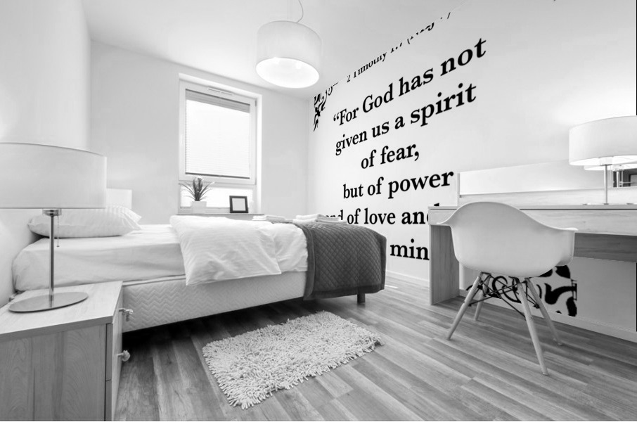 2 Timothy 1 7 Mural print