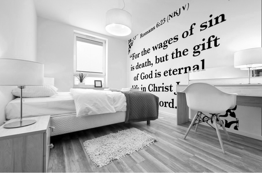 Romans 6 23 Mural print