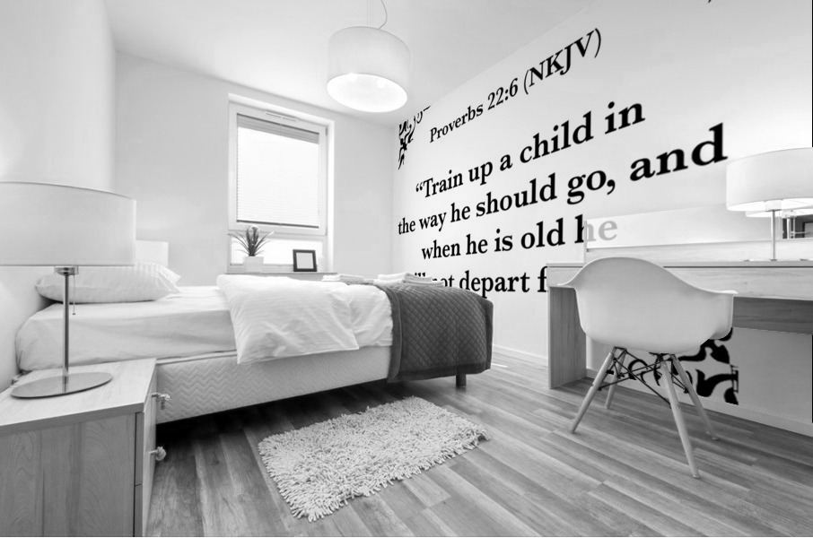 Proverbs 22 6 Mural print