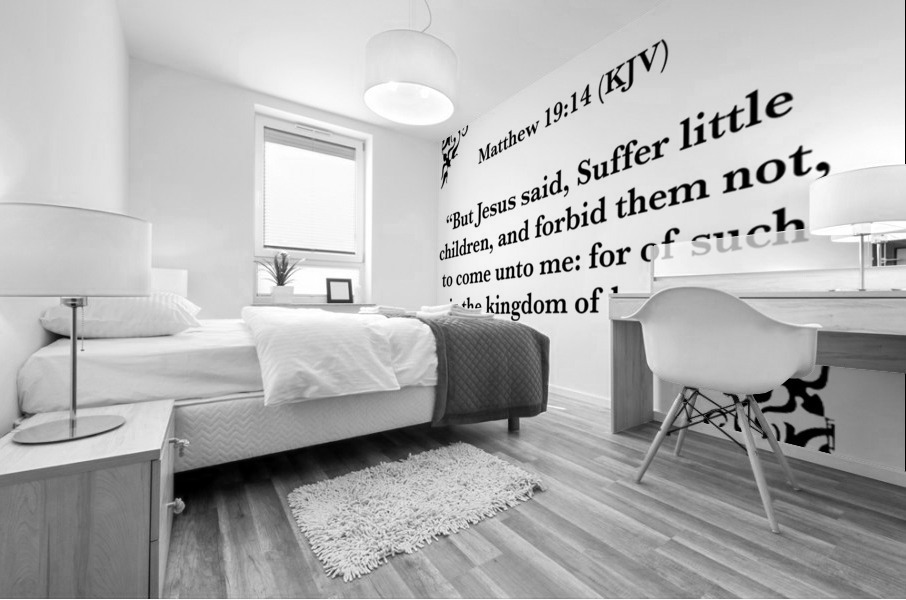 Matthew 19 14 Mural print